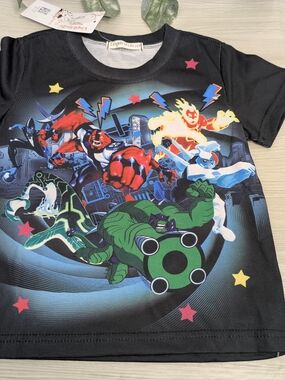 Black Cartoon Network Ben 10 graphic t-shirt